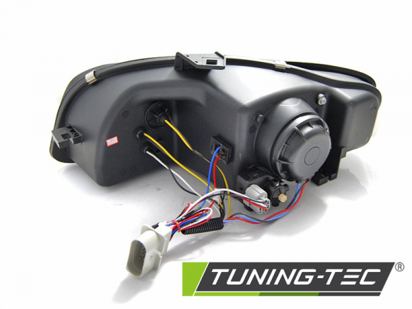 LED Tagfahrlicht Design Scheinwerfer für Audi A4 B7 05-08 schwarz